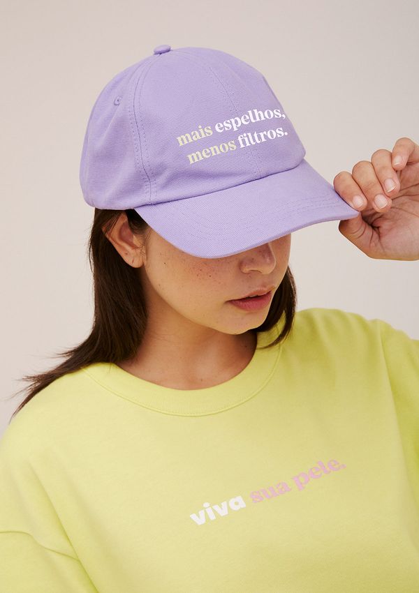 Boné Unissex Em Sarja Aba Curva Sallve - Roxo UNI