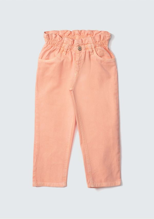 Calça Menina Toddler Em Sarja Clochard - Laranja 002