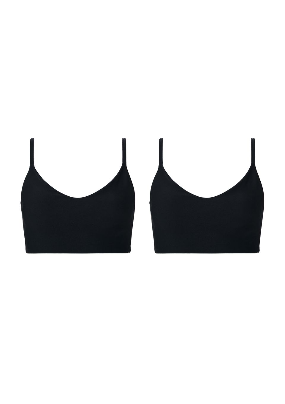 Kit 2 Tops Esportivos Proteção Uv - Preto