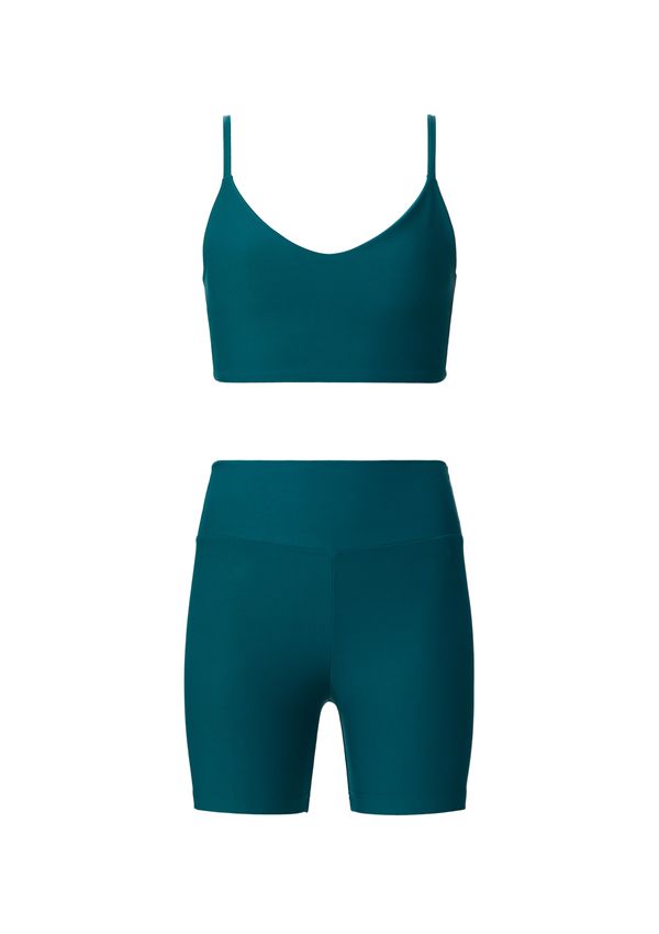 Kit Top E Bermuda Esportiva Proteção UV - Verde G