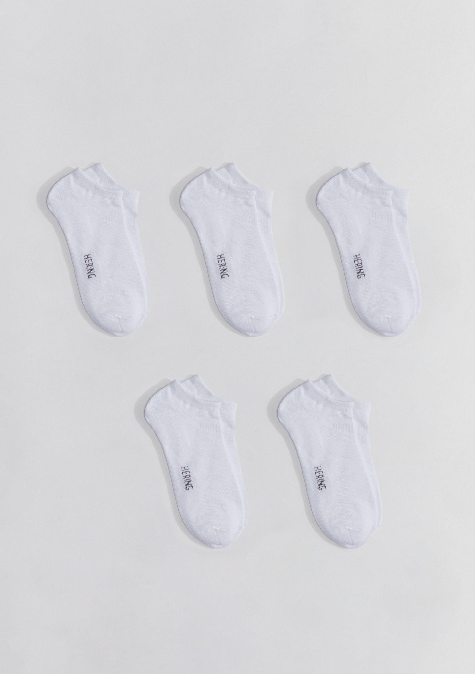 Kit 5 Pares De Meias Soquete Unissex - Branco