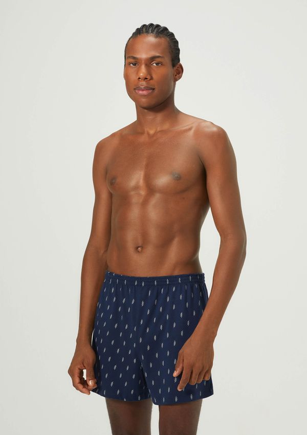 Cueca Samba Canção Estampada - Azul XG