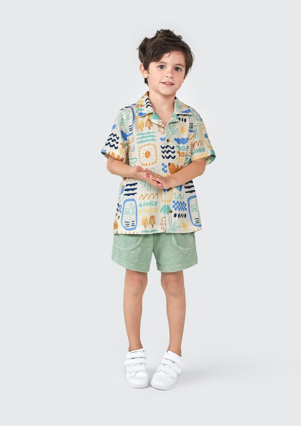 Shorts Infantil Menino Toddler - Verde 002
