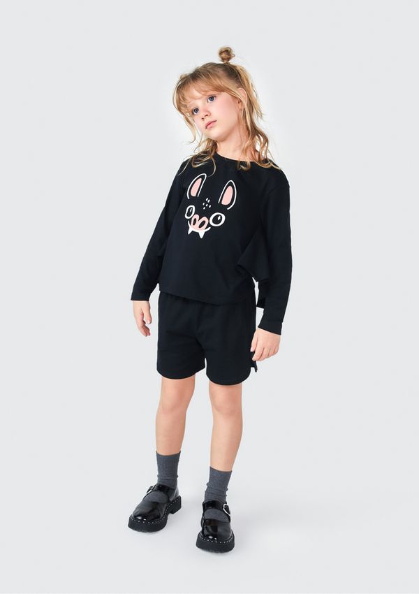 Conjunto Infantil Unissex Morceguinho - Preto 004