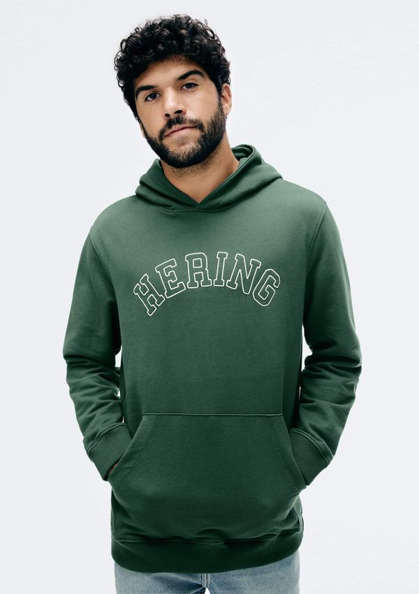 Blusão Masculino Comfort Com Bordado Em Moletom Peluciado - Verde G