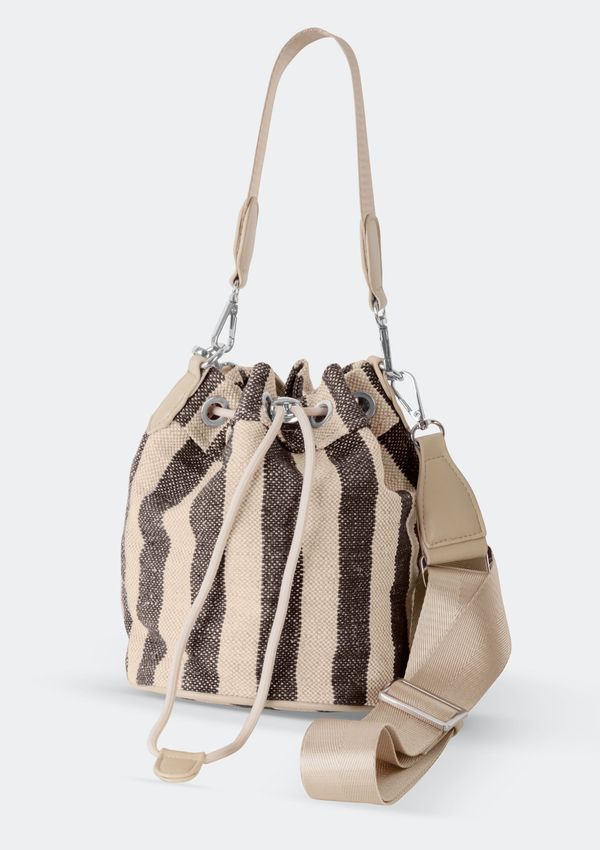 Bolsa Bucket Feminina Listrada - Marrom UNI
