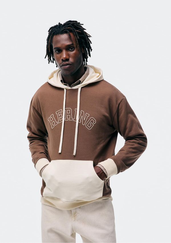 Blusão Masculino Comfort Em Moletom - Marrom G