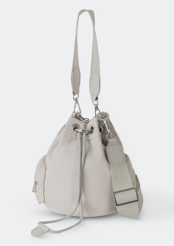 Bolsa Bucket Feminina Em Nylon - Cinza UNI