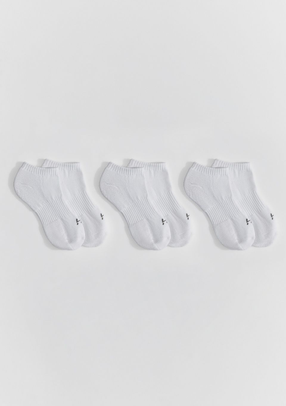 Kit 3 Pares de Meia Esportiva Cano Curto - Branco