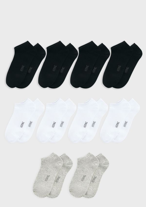 Kit 10 Pares de Meias Soquete Unissex - Multicolorido M