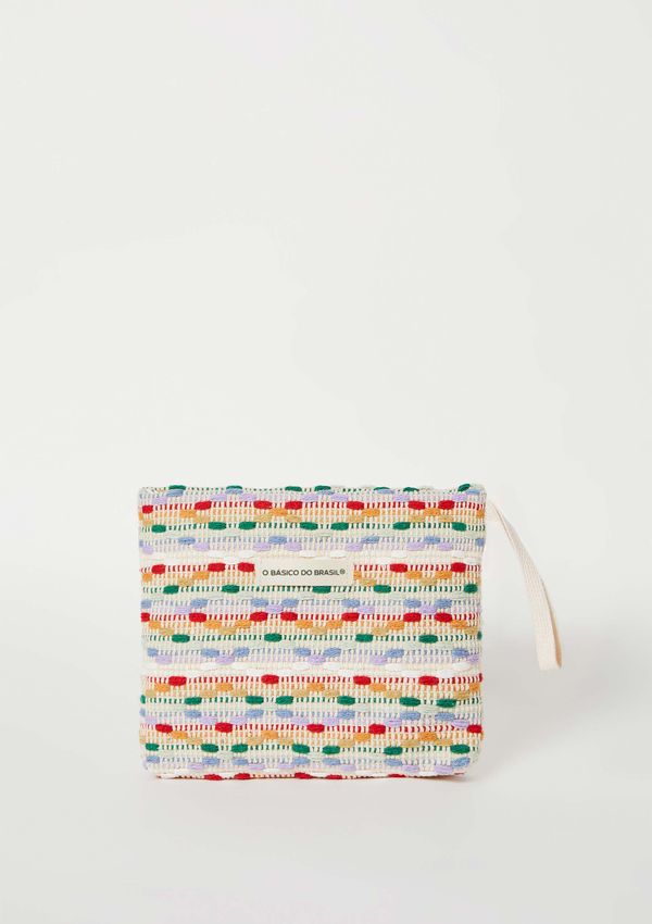 Necessaire Feminina Texturizada Multicolorida - Off white UNI