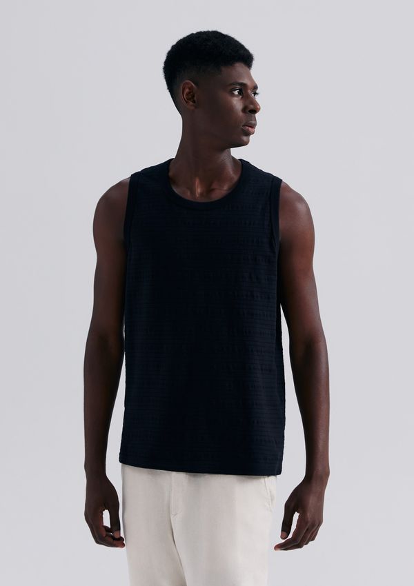 Regata Masculina Texturizada - Preto P