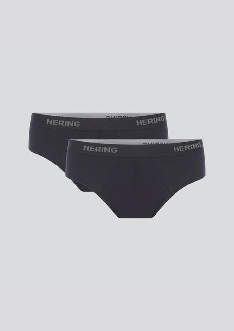 Kit 2 Cuecas Slip com Elástico - Preto — Hering
