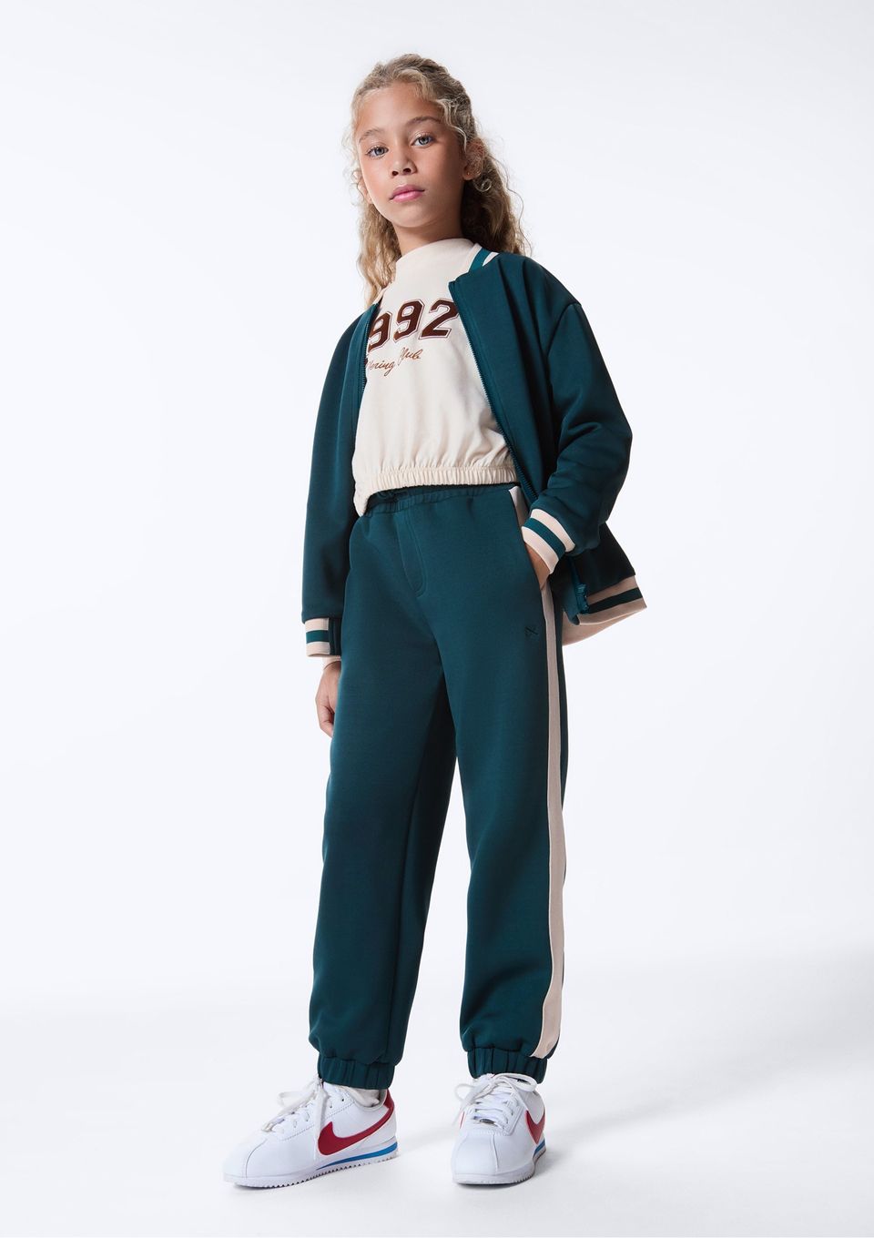 Calça Infantil Jogger Cós Elástico - Verde