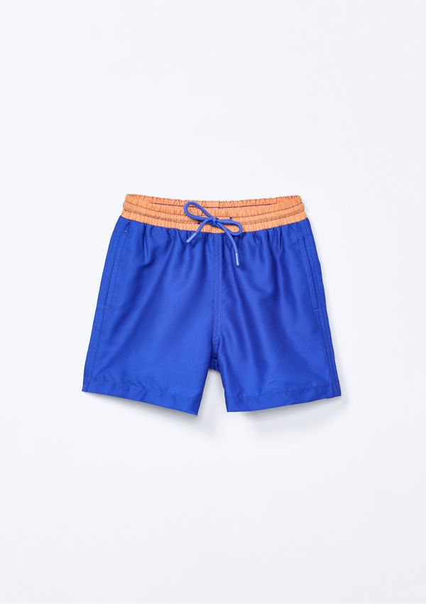 Shorts Infantil Menino Em Tactel - Azul 008