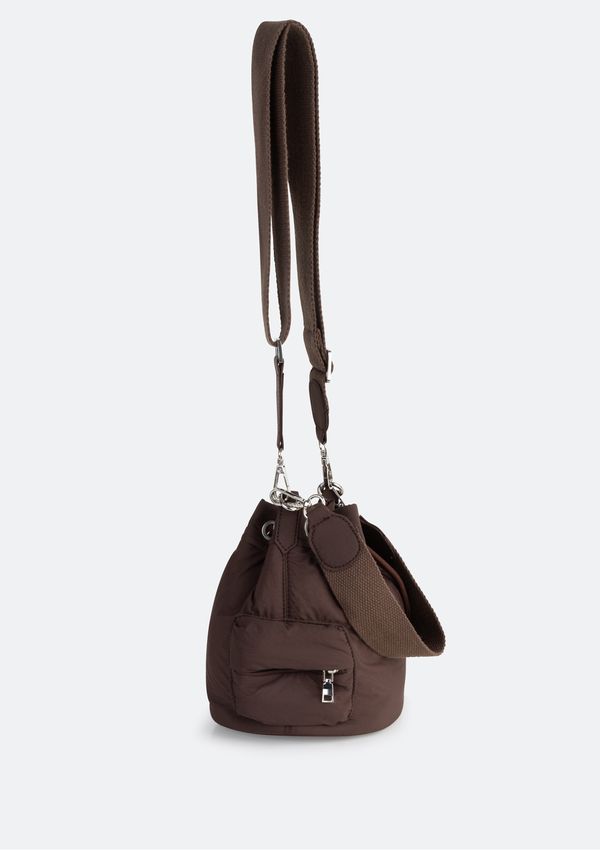 Bolsa Bucket Feminina Em Nylon - Marrom UNI