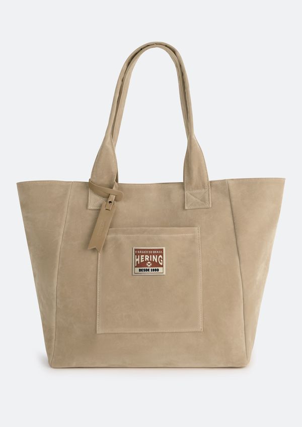 Bolsa Feminina Tote Em Suede - Bege UNI