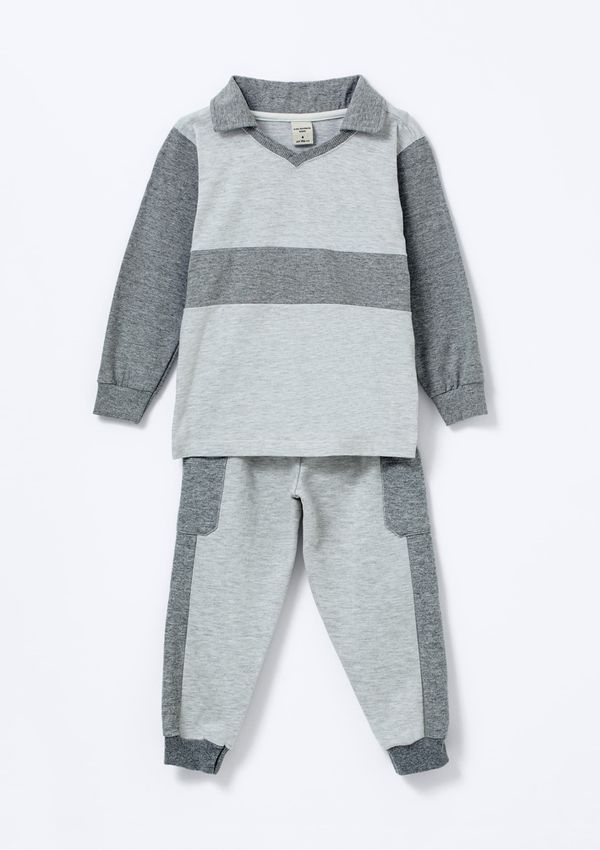 Conjunto Infantil Menino Toddler Jogger Regular - Cinza 003