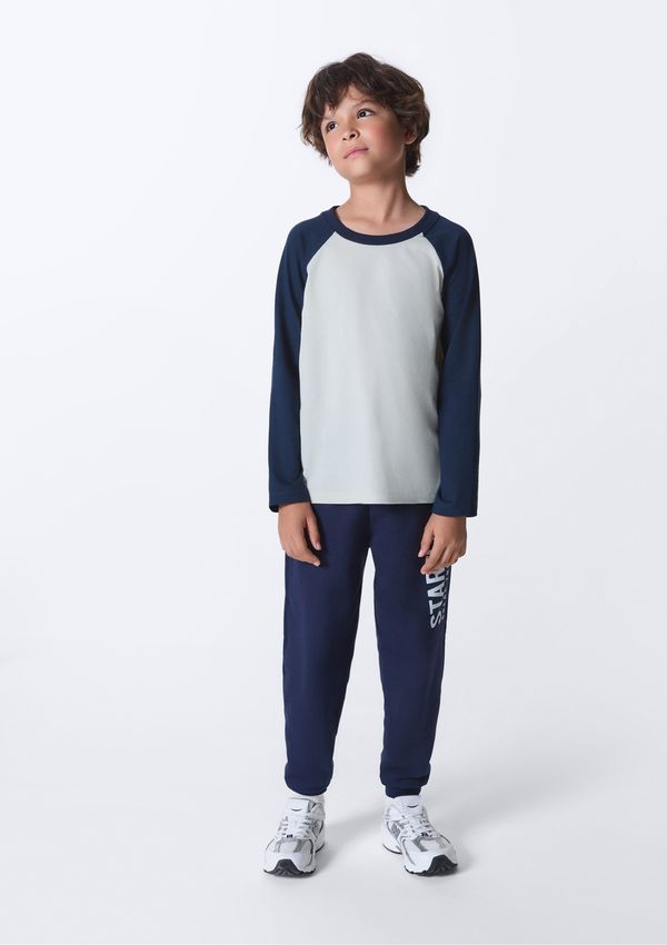 Conjunto Infantil Menino Moletinho Jogger - Azul 006