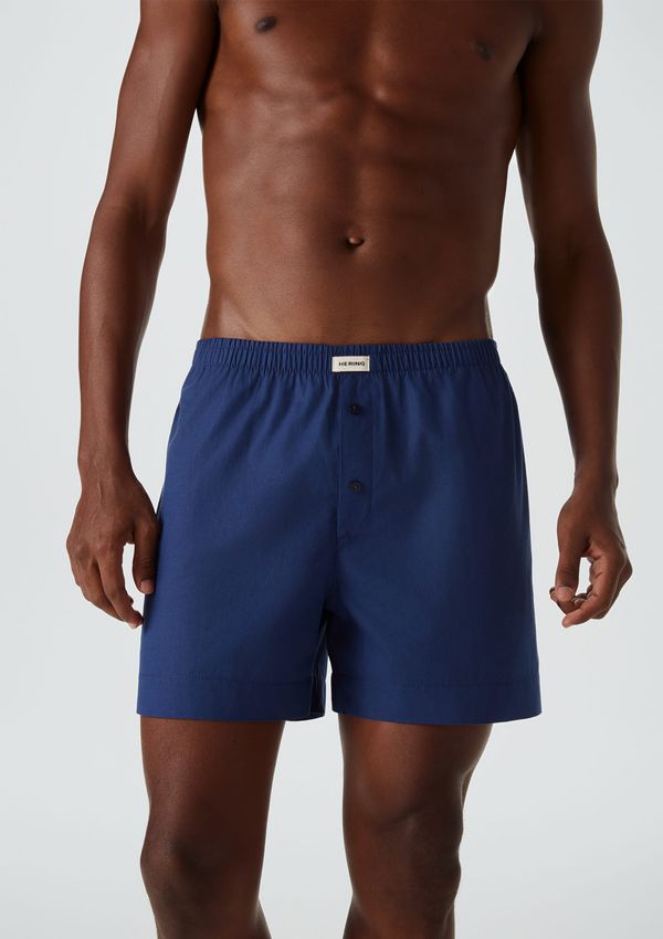 Cueca Samba Canção Em Tricoline - Azul XG