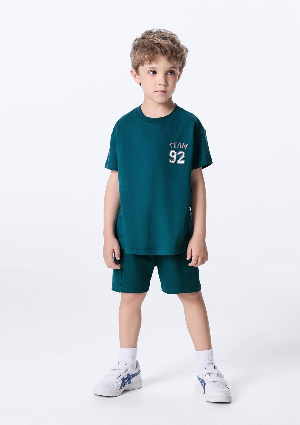 Conjunto Curto Infantil Menino com Estampa - Verde