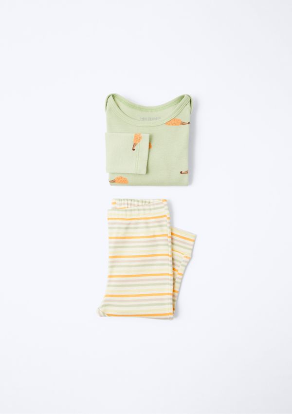 Conjunto Bebê Unissex Body Com Calça - Verde 24M