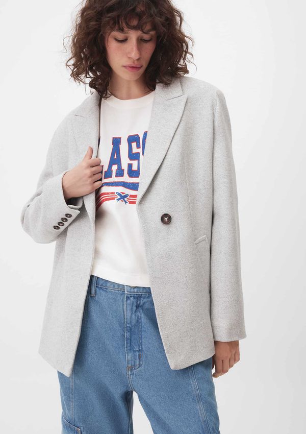 Casaco Sobretudo Feminino De Lã - Azul XG