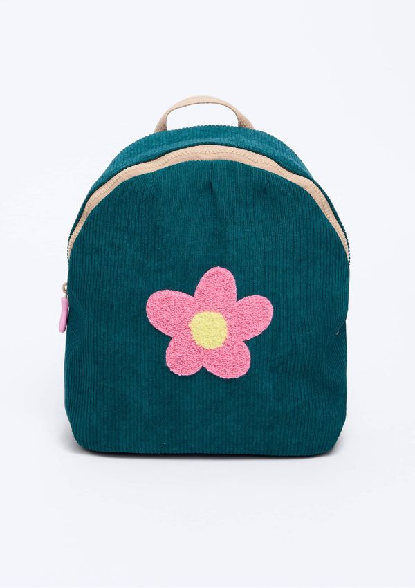 Mochila Infantil Unissex Média Bordada - Verde UNI