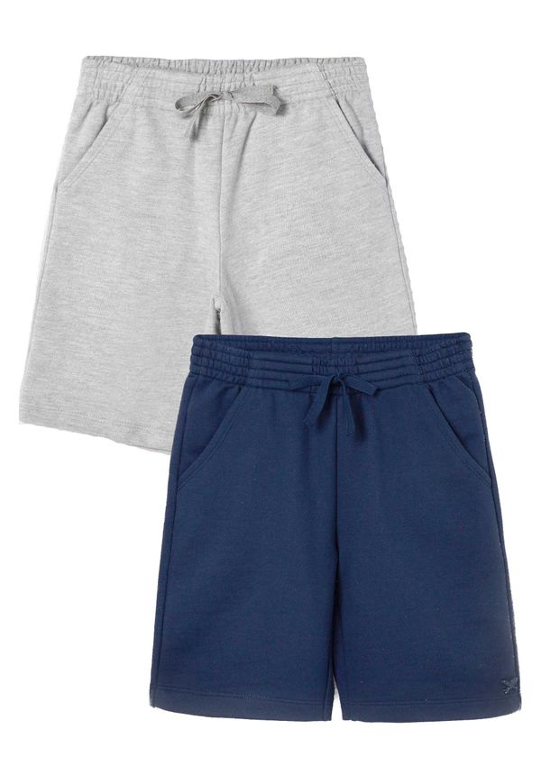 Kit Com 2 Bermudas Básica Infantis Menino Em Moletom - Multicolorido 004