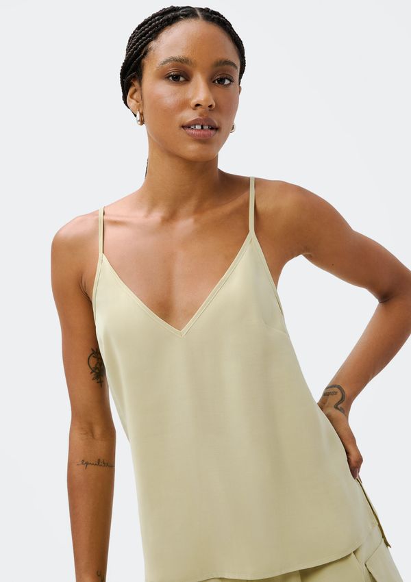 Regata Feminina Decote V - Verde P