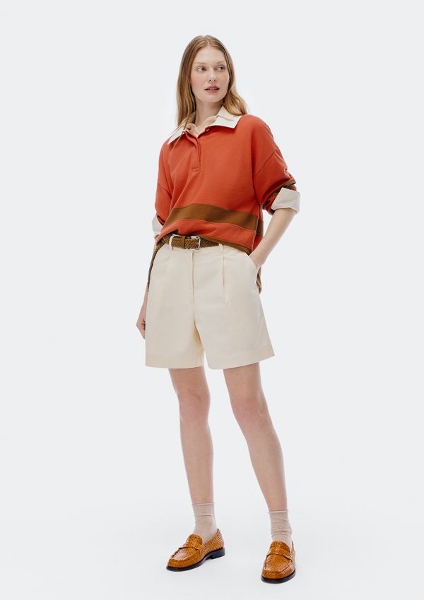 Bermuda Feminina Em Alfaiataria - Creme 036