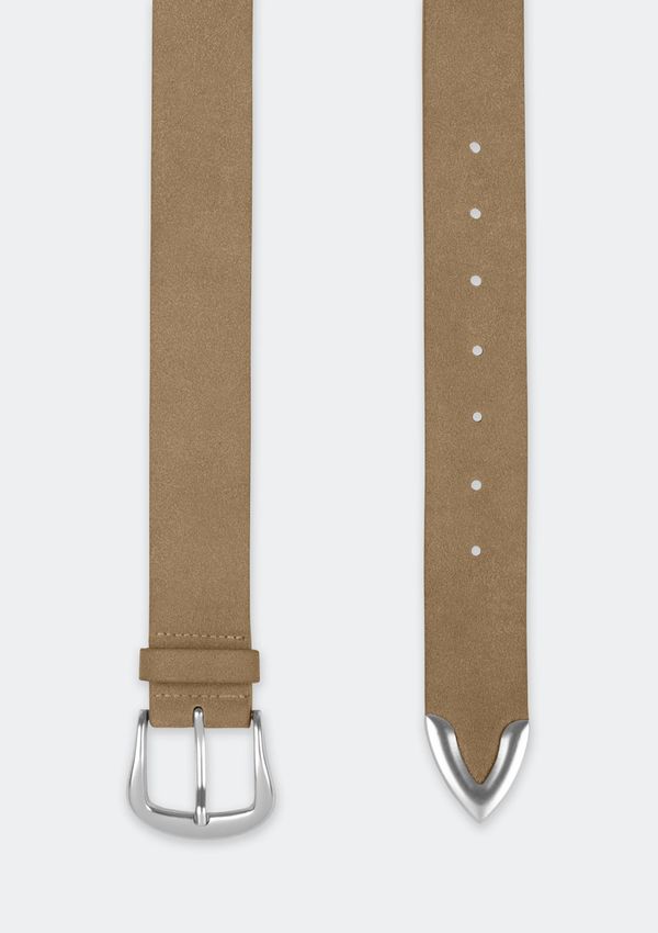 Cinto Feminino Em Suede - Bege G