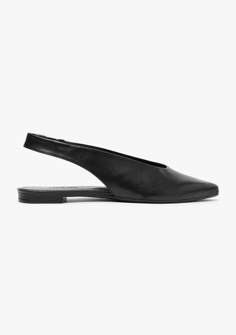 Sapatilha Slingback Bico Fino - Preto — Hering