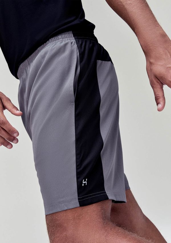 Bermuda Esportiva Masculina Com Recortes - Cinza XG