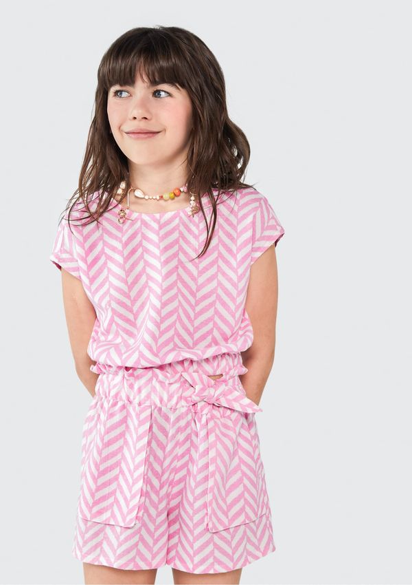 Blusa Infantil Menina Com Estampa - Rosa 006