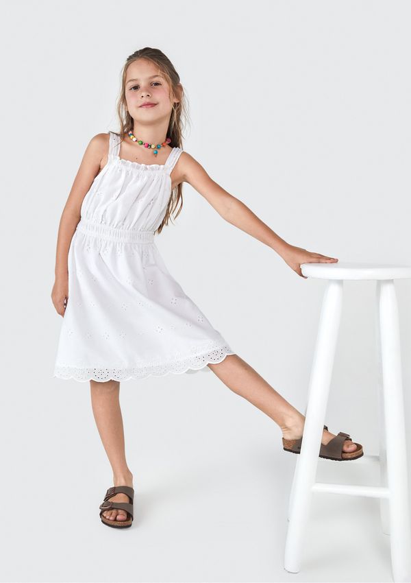 Vestido Curto Infantil - Branco 010