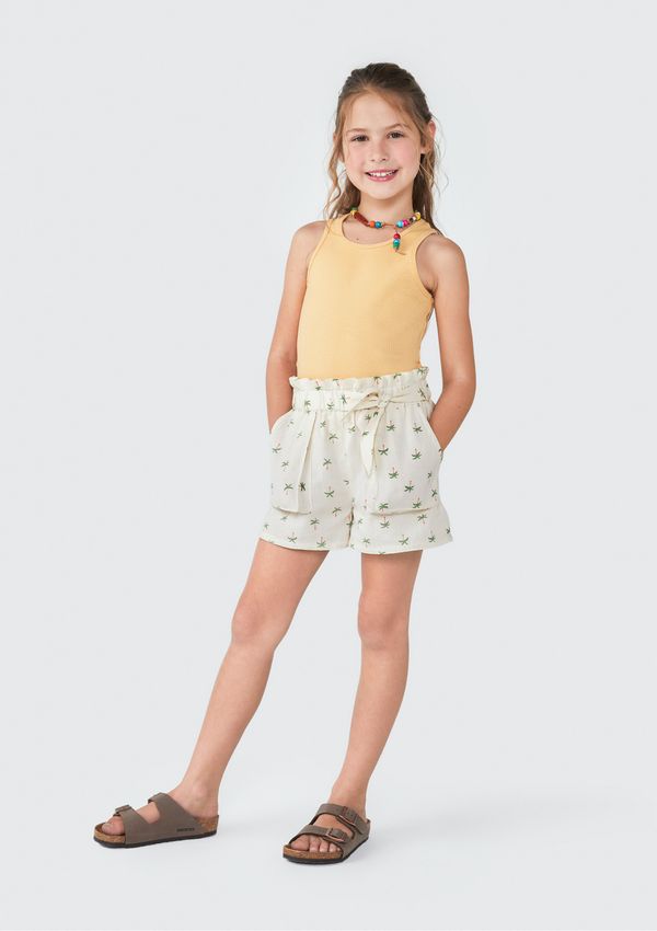 Shorts Infantil Menina - Bege 008
