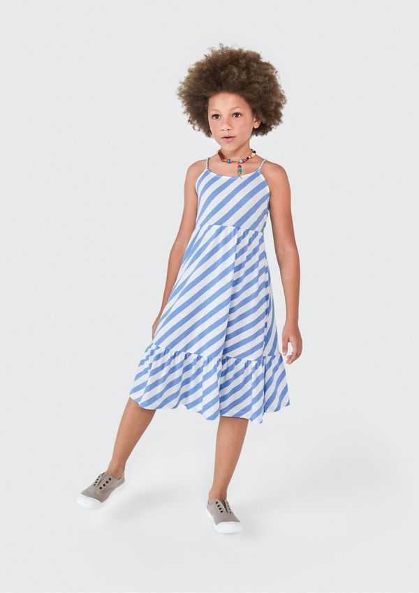 Vestido Curto Infantil - Azul 014