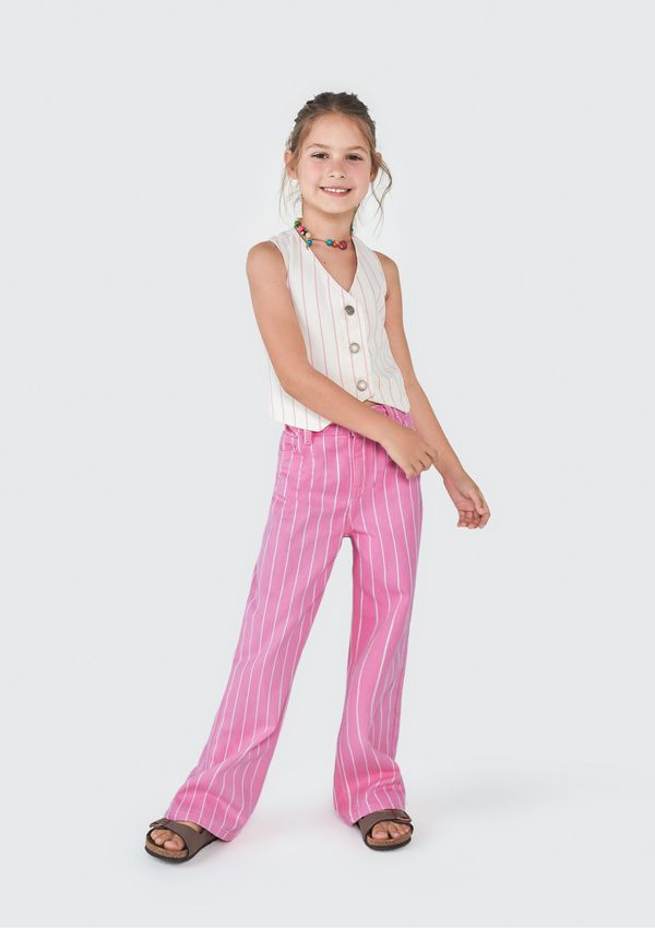 Colete Infantil Menina Em Sarja - Off white 008
