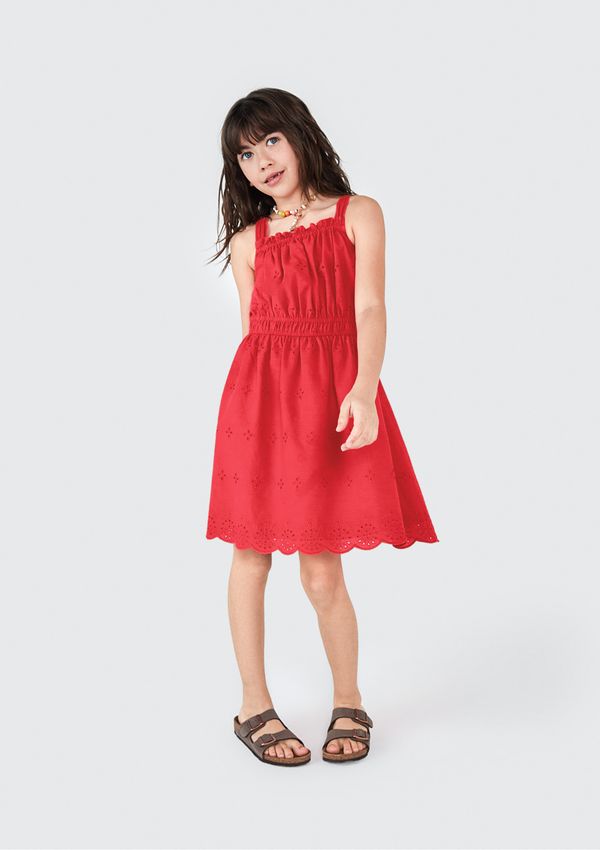Vestido Curto Infantil - Vermelho 012