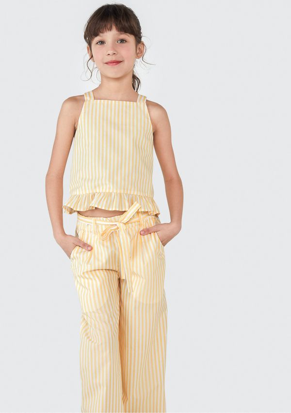 Regata Infantil Menina - Amarelo 010