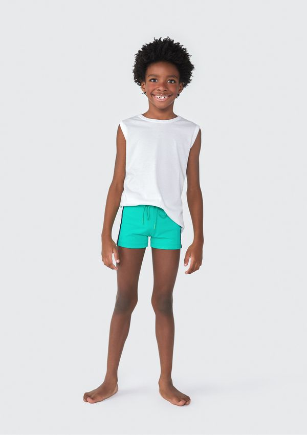 Sunga Infantil Box Com Proteção UV - Verde 012