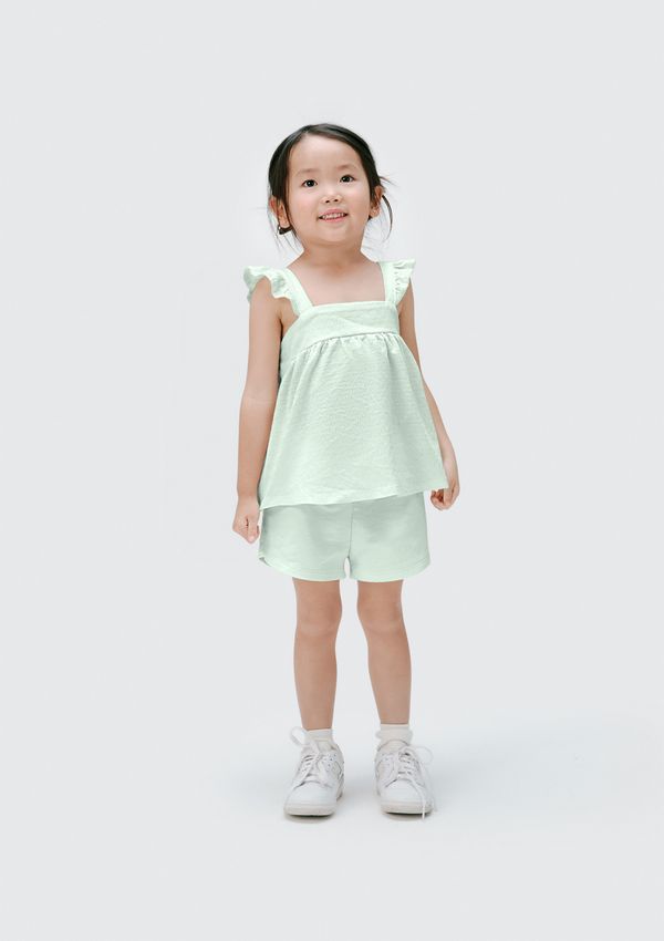 Conjunto Curto Infantil Menina - Verde 010