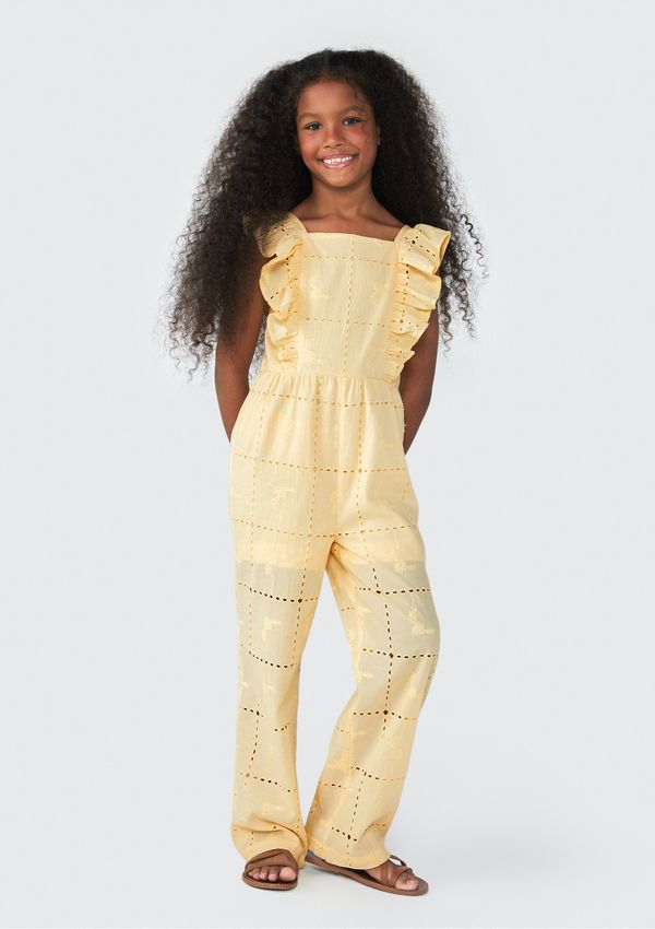 Macacão Infantil Menina - Amarelo 014