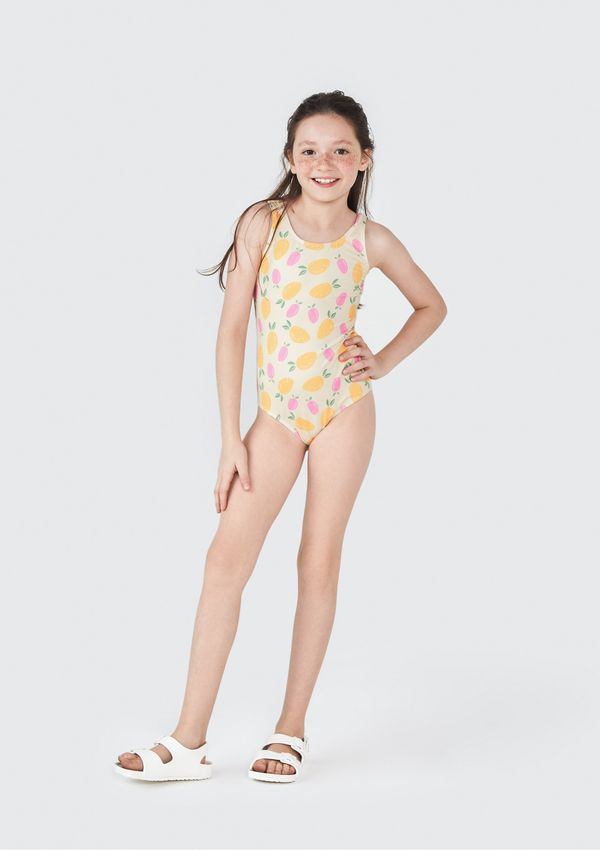 Maiô Infantil Estampado - Rosa 004