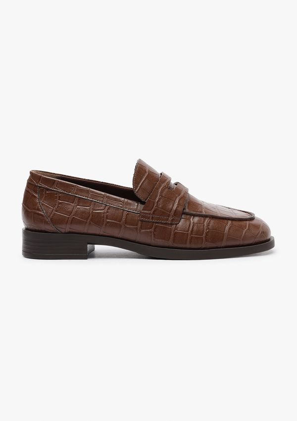 Mocassim Feminino Croco - Marrom 033