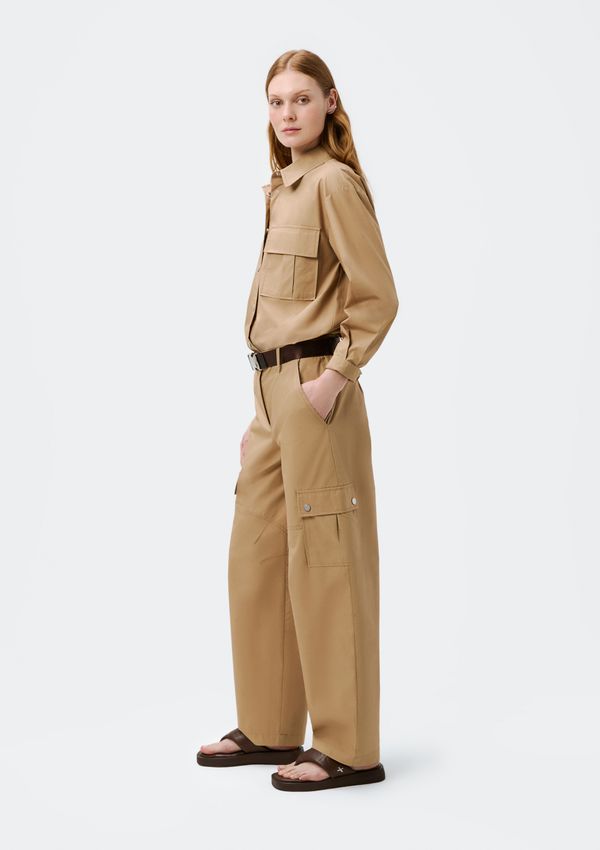 Calça Feminina Carrot Empapelada - Bege 044
