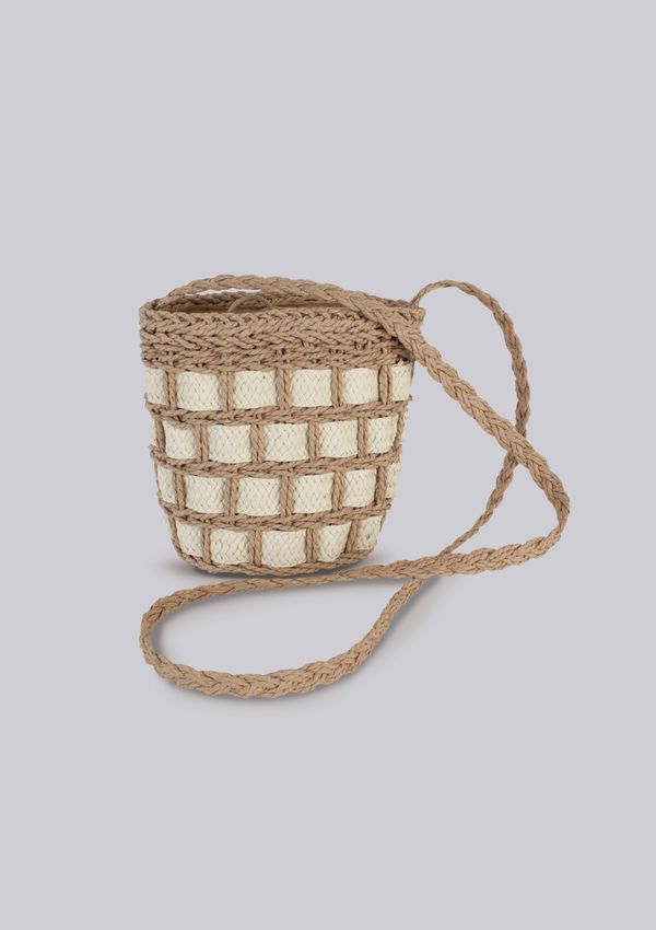 Bolsa Bucket Feminina De Palha - Bege UNI