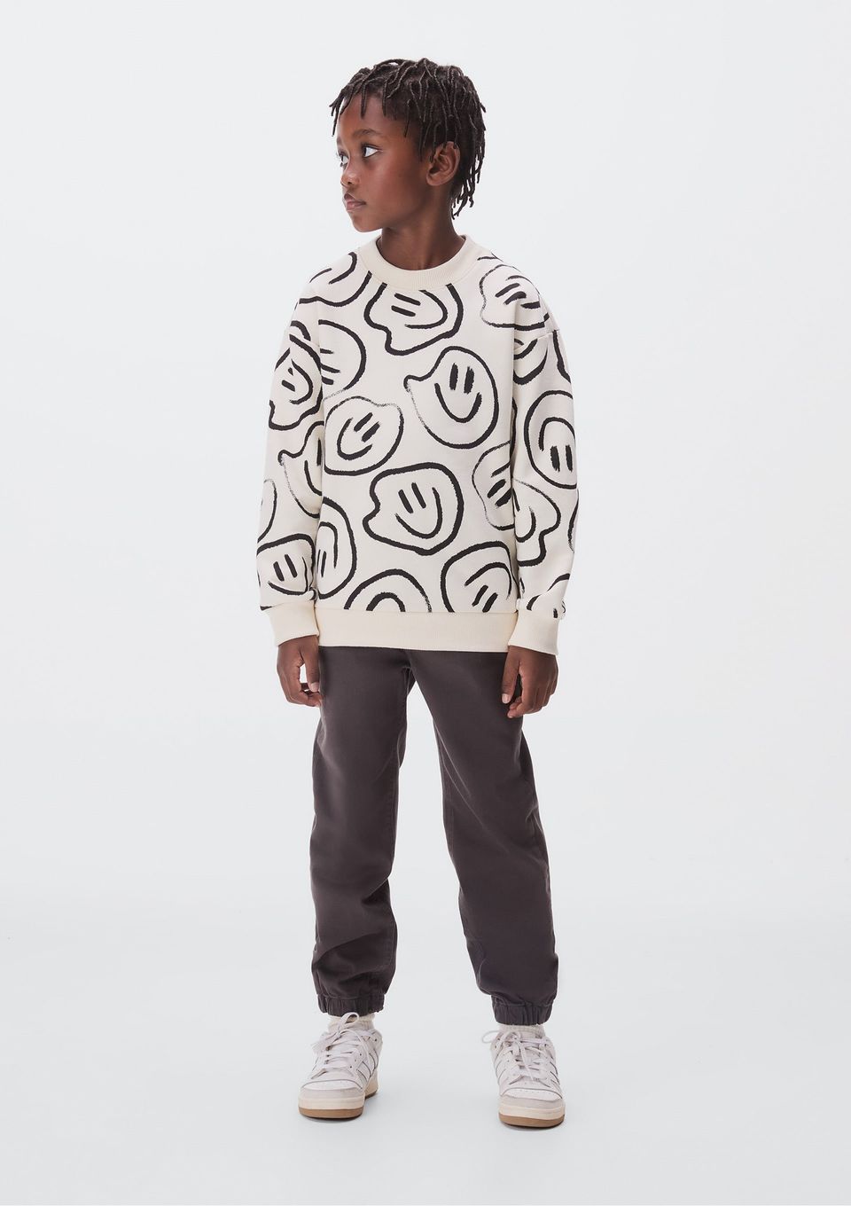 Calça Jogger Infantil Menino em Moletom Sarjado - Cinza