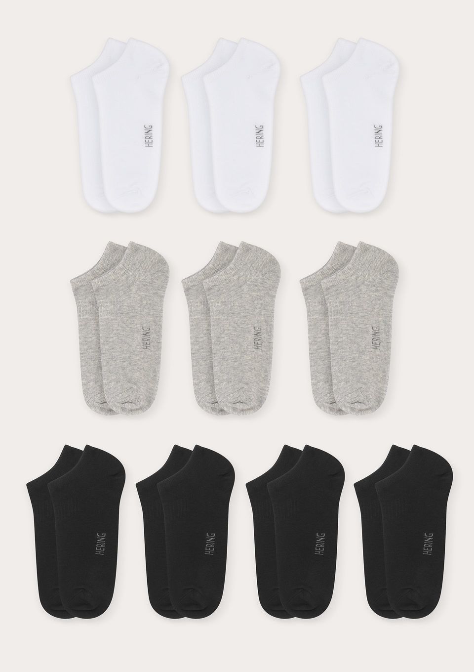 Kit 10 Pares de Meias Soquete Unissex - Multicolorido